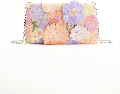QWINEE Women's Floral Clutch Purses Y2k Lightweight Magnet Wallet Crossbody Bag in Kuwait