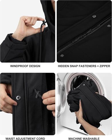 Heated Jackets for Women,15 Heat Zone Women's Heated Jacket with Bαtterγ Pack, Lightweight Softshell Jacket(M) in Saudi Arabia