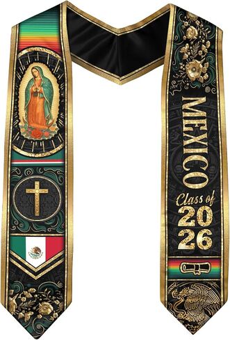 Mexican Flag Graduation Sash, Mexican Stole, Graduation Sash Mexico 2026 in Saudi Arabia