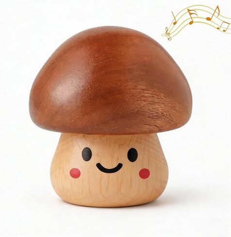 Cute Mushroom Wind-Up Music Box You are my sunshine Wood Mechanical Music Vintage Cottagecore Decor Ornament healing Gift for women,Birthday, Christmas,Valentine's Day,Mother's day Home Decoration in Saudi Arabia