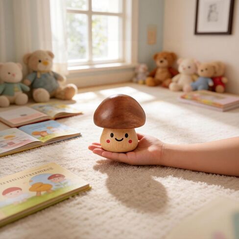 Cute Mushroom Wind-Up Music Box You are my sunshine Wood Mechanical Music Vintage Cottagecore Decor Ornament healing Gift for women,Birthday, Christmas,Valentine's Day,Mother's day Home Decoration in Saudi Arabia