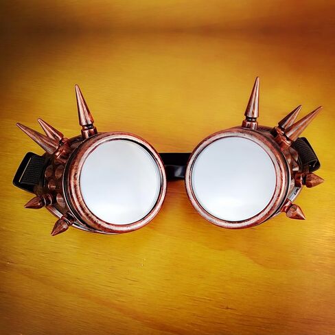 Ulalaza Steampunk نظارات الغاز قناع الرجعية القوطية الشرير غيبوبة الجنود الجمجمة قناع لجميع القديسين تأثيري الدعائم in Kuwait