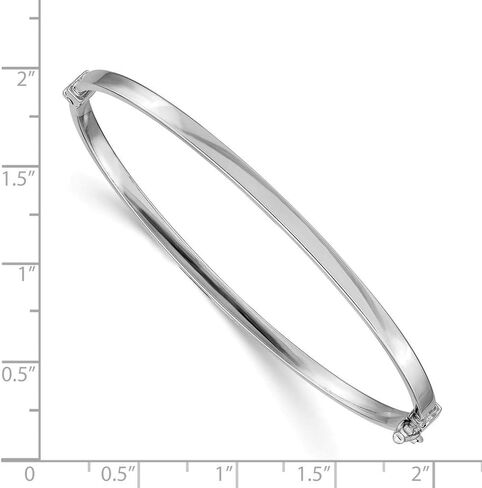 Solid 14K Yellow Gold Polished Twisted Hinged Bangle Bracelet in Kuwait