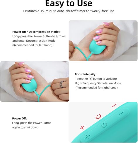 Handheld Sleep Aid Device- Sleep Anxiety Device for Relieving Anxiety and Stress, Improves Slumber for Adults and Students, 5 Adjustable Levels, USB Rechargeable, Easy to Carry（Orange & Blue） (Blue) in Saudi Arabia