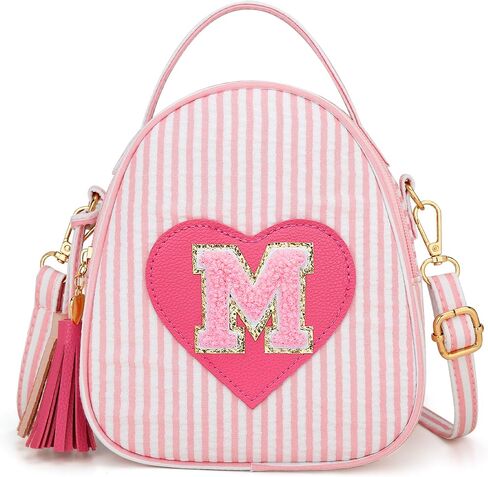 Birthday Gifts for Girls Personalized Kids Purse Initial Toddler Crossbody Bag Little Girl Backpack(Pink-A) in Saudi Arabia