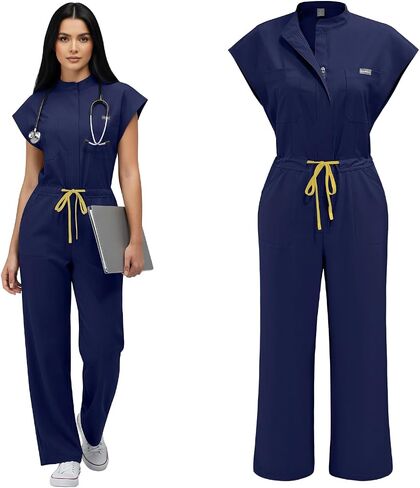 Women's Medical Scrub Sets-Jumpsuit for Women,Uniform for Nurses/Dental Professionals or Athletic Wear. in Saudi Arabia