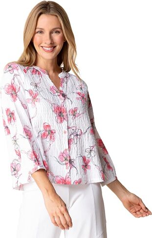 Habitat Clothes Crinkle Cotton Romance Blouse Coral - 39800 in Kuwait