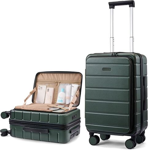 LOVEVOOK Carry On Luggage 22x14x9 Airline Approved with Spinner Wheels, 20 Inch Small Carry On Suitcase with TSA Lock, Expandable Hard Shell Suitcases for Men Women in Kuwait
