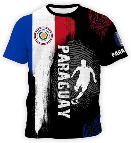 Kids Soccer Jersey Flag Print Football Shirt for Boys Girls Youth Fans Children Football Top in Saudi Arabia