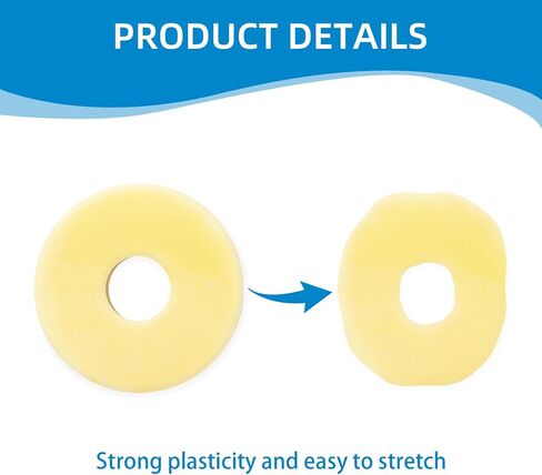 Ostomy Barrier Rings, Ostomy Supplies, Moldable Barrier Rings with 2mm Medical Grade Hydrocolloid Better Seal for Ostomy Bag Leak Prevention in Saudi Arabia