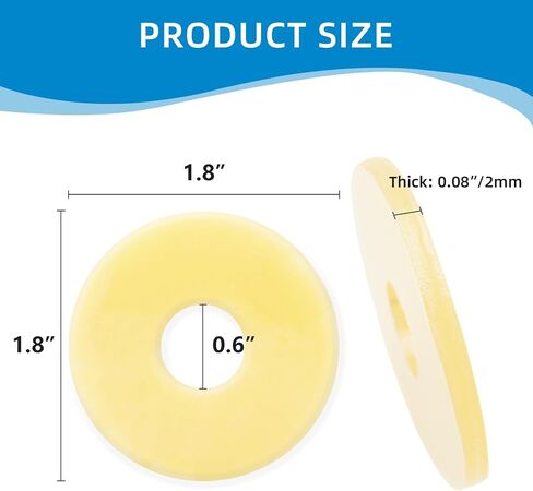 Ostomy Barrier Rings, Ostomy Supplies, Moldable Barrier Rings with 2mm Medical Grade Hydrocolloid Better Seal for Ostomy Bag Leak Prevention in Saudi Arabia