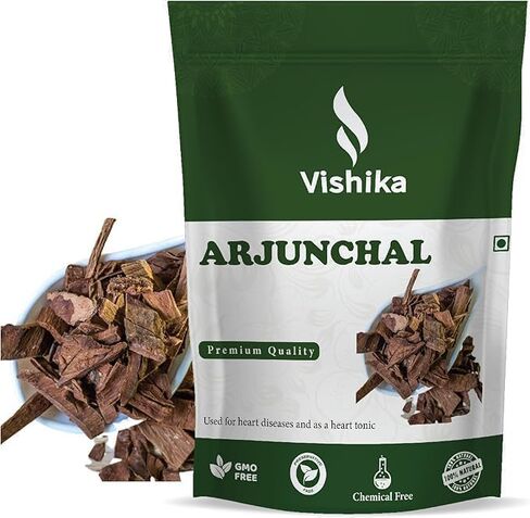 Organic Fresh Arjun Ki Chaal | Arjuna | Arjun Tree | Thella Maddi | Marudha Maram | Tree Bark | Terminalia Arjuna (400 gram) in Kuwait