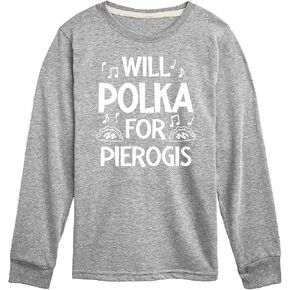 Instant Message - Dyngus Day - Will Polka for Pierogis - Polish Holiday - Toddler & Youth Long Sleeve T-Shirt in Kuwait