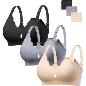 HBselect Nursing Bras for Breastfeeding Seamless Maternity Scalloped Jelly Bras Wireless Pregnancy Sleep Bralette in Kuwait