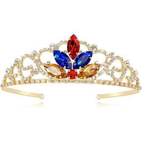 Princess Crown Sparkle Gold Crown Rapunzel Costume Accessories for Women Girls Halloween Dress up Gifts in Saudi Arabia