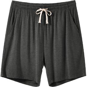 AMY COULEE Mens Pajama bottoms, Bamboo Rayon Comfy Sleep Shorts, 7 Inch Lounge Shorts with Drawstring in Kuwait