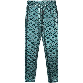 Frogwill Girls Mermaid Scale Leggings Fish Pants 3-11 Years in Kuwait