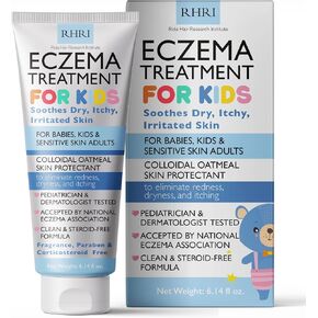 Eczema Cream for Kids | Eczema Cream with Colloidal Oatmeal | Kids Skin Care for Dry, Itchy, Red & Irritated Skin with Soothing Hydration | Steroid Free Sensitive Skin Moisturizer 6.14 fl oz in Kuwait