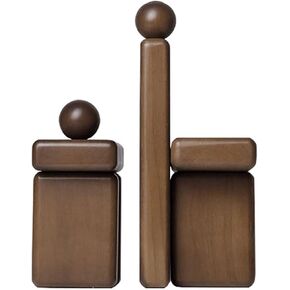 Bookend Support Geometric Decorative Bookends, Modern Wooden for Office Desk, Book Shelf, Room Decor, Home, Stand or Organizer Bookends in Kuwait
