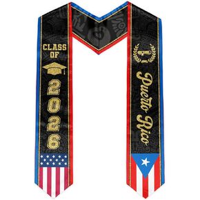 Flag Graduation Stole, Stoles for Graduation 2026, Class of 2026 Graduation Sash Honor Stole in Saudi Arabia