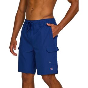 Champion Mens Swim Trunks with Mesh Liner Cargo Pocket- 9" Inseam Quick Dry Bathing Suit Board Shorts for Beach Swimming in Saudi Arabia
