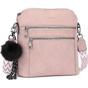 TANTOMI Crossbody Bags for Women Trendy Vegan Leather Purses Medium Hobo Shoulder Bag for Travel with Adjustable Wide Strap in Kuwait