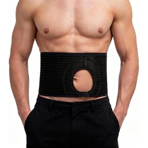 Adjustable Ostomy Belt for Men & Women-Stoma Support Belt with Customizable Opening for Colostomy, Ileostomy & Urostomy Bags,Abdominal Hernia Support Belt Post-Surgery Supplies(L) in Saudi Arabia
