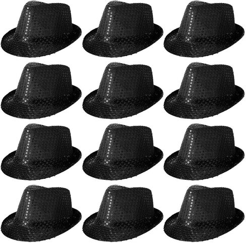 Western Sequin Hat Glitter Dance Jazz Hats Unisex Costume Party Shining Disco Cap for Man and Women in Kuwait