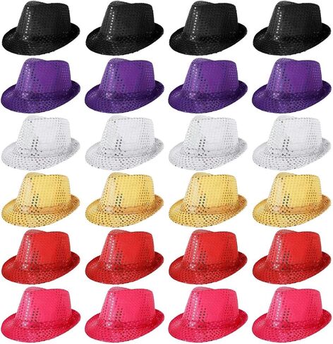 Western Sequin Hat Glitter Dance Jazz Hats Unisex Costume Party Shining Disco Cap for Man and Women in Kuwait