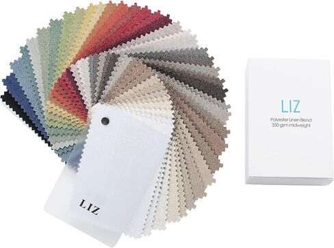 TWOPAGES Liz Linen Curtain Fabric Sample Booklet, 38 Colors in Saudi Arabia