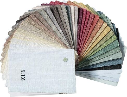 TWOPAGES Liz Linen Curtain Fabric Sample Booklet, 38 Colors in Saudi Arabia