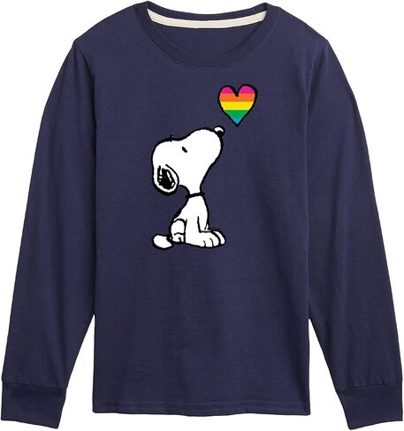 HYBRID APPAREL - Peanuts - Snoopy Rainbow Heart - Toddler & Youth Long Sleeve Graphic T-Shirt in Kuwait