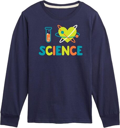 Instant Message - I Love Science - Toddler & Youth Long Sleeve Graphic T-Shirt in Kuwait