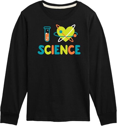 Instant Message - I Love Science - Toddler & Youth Long Sleeve Graphic T-Shirt in Kuwait