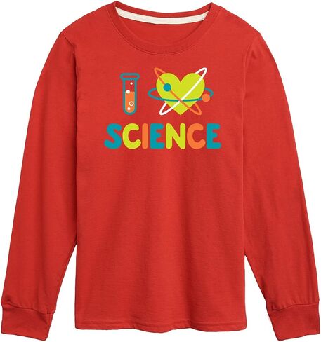 Instant Message - I Love Science - Toddler & Youth Long Sleeve Graphic T-Shirt in Kuwait