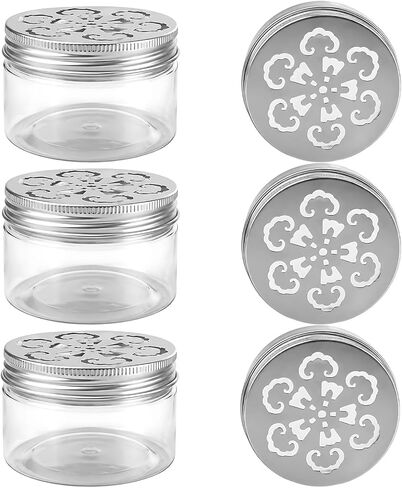 6PCS Baking Soda Container, Scent Beads Container, Tin Can Empty Tins with Lids for Storage, for Travel, Sample, or Home Use in Saudi Arabia