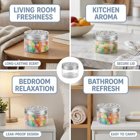 6PCS Baking Soda Container, Scent Beads Container, Tin Can Empty Tins with Lids for Storage, for Travel, Sample, or Home Use in Saudi Arabia