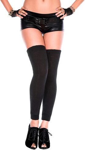 MUSIC LEGS Women's Footless Acrylic Thigh Hi Leg Warmer in Kuwait