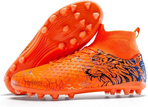 Unisex Soccer Cleats High-Top Mens Football Cleats with Ankle Support Lightweight Professional Training Outdoor Soccer Shoes for Men in Saudi Arabia