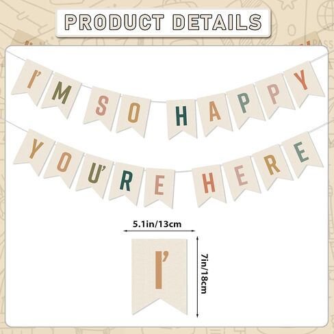 Im so Happy You're Here Sign Happy You are Here Classroom Decor Boho Classroom Banners and Wall Decor for Back to School Teacher Supplies in Kuwait
