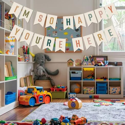 Im so Happy You're Here Sign Happy You are Here Classroom Decor Boho Classroom Banners and Wall Decor for Back to School Teacher Supplies in Kuwait