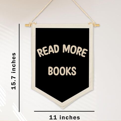 Reading Corner Decor for Classroom, Read More Books Wall Hanging Pennant Flag, Read Sign Decor for Homeschool Nursery Playroom Toddler Nursery Decor in Saudi Arabia