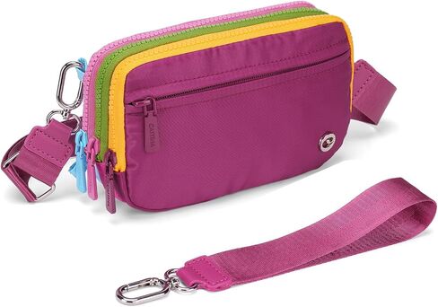 Women's Nylon Wristlet Handbags, 3-in-1 Small Crossbody Bag, Casual Lightweight Multi-Pocket Shoulder Purse | Lightweight in Saudi Arabia