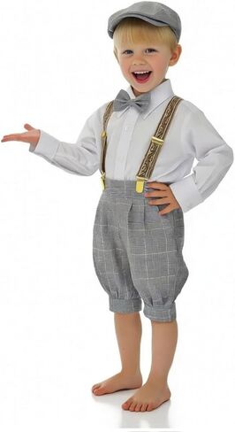 Gino Giovanni Vintage classic 1920s Boys Knicker Outfit with Suspenders Bow Tie & Hat in Saudi Arabia