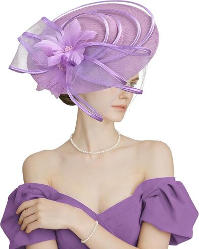 Kidukso Women Fascinators for Tea Party Hat 1920s Flower Headwear for Derby Hats Church Cocktail Wedding in Saudi Arabia
