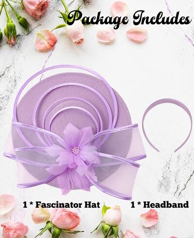 Kidukso Women Fascinators for Tea Party Hat 1920s Flower Headwear for Derby Hats Church Cocktail Wedding in Saudi Arabia
