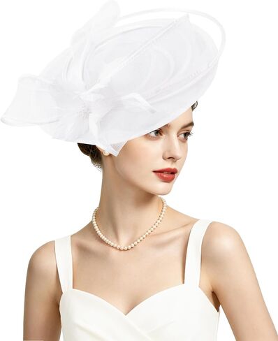 Kidukso Women Fascinators for Tea Party Hat 1920s Flower Headwear for Derby Hats Church Cocktail Wedding in Saudi Arabia