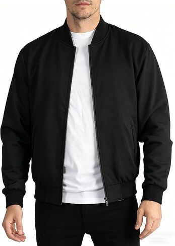 Loose Lightweight Baseball Jacket Men Casual Plus Size Trendy Street Style Outerwear All Season Versatile Daily Fashion Coat in Kuwait