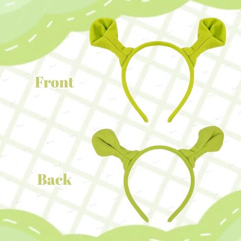 Ogre Ears Outfit, Green Ears Dresss Up for Costume Parties, Halloween, Theater Performances, Dress-Up Party, 6-Pack Monster Ogre Ear for Adults in Kuwait