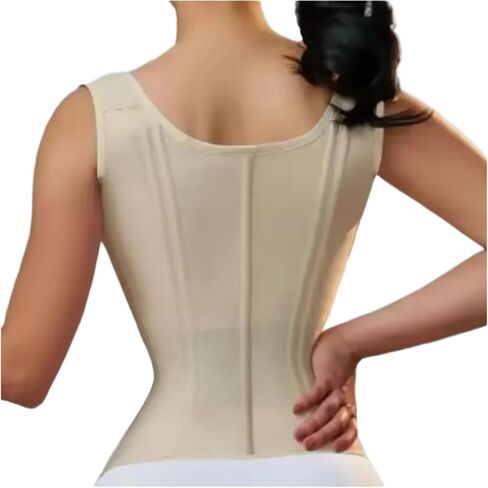 Shapewear Women Vest Tops Double Compression Waist Corset Adjustable Zipper And Hook-eyes in Kuwait